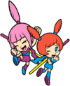 Official artwork of Kat & Ana for WarioWare, Inc.: Mega Party Game$!