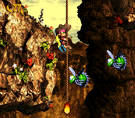 The level Kong-Fused Cliffs from Donkey Kong Country 3: Dixie Kong's Double Trouble!