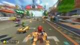 Mario during a Rocket Start in GCN Yoshi Circuit