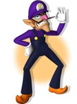 Artwork of Waluigi for Mario Kart Arcade GP 2.