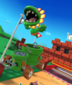 Petey Piranha performing a Jump Boost in the kart