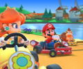 Thumbnail of the Lakitu Cup challenge from the Jungle Tour; a Big Reverse Race challenge set on 3DS Daisy Hills