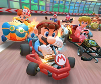 Thumbnail of the Peachette Cup challenge from the Summer Festival Tour; a Big Reverse Race challenge set on Tokyo Blur 3
