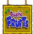 A Delfino Fruits sign from Mario Kart Wii