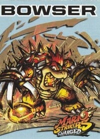 Mario Strikers Charged trading card featuring Bowser (front). Taken from Nintendo Power