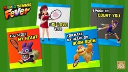 Mario Tennis Fever Valentine's Day Cards