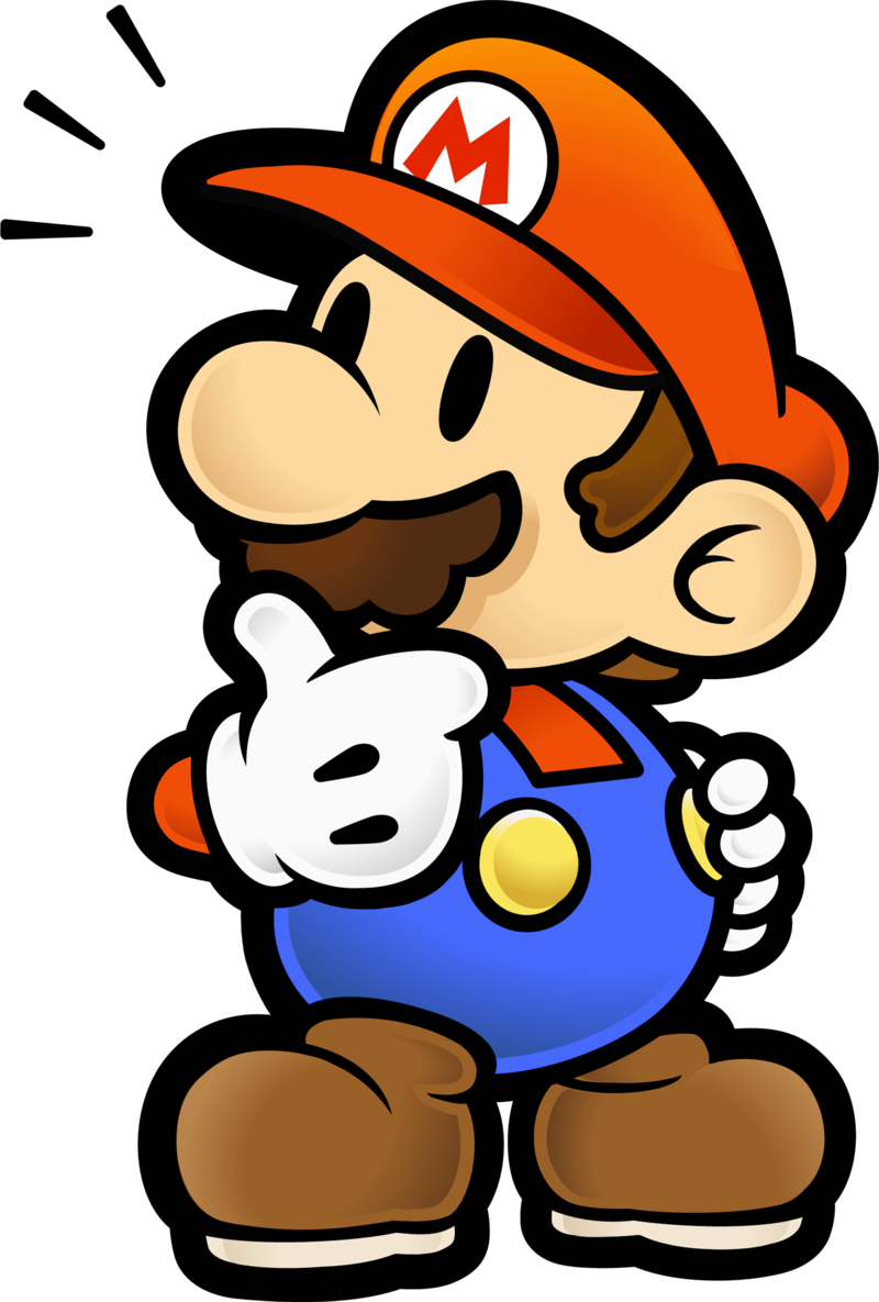 File:PMTTYD Mario Thinking Artwork.png - Super Mario Wiki, the Mario ...