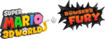 English horizontal logo for Super Mario 3D World + Bowser’s Fury
