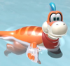 Screenshot of normal Plessie in Super Mario 3D World + Bowser's Fury