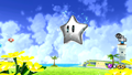 A collected Silver Star in the Sea Slide Galaxy from Super Mario Galaxy