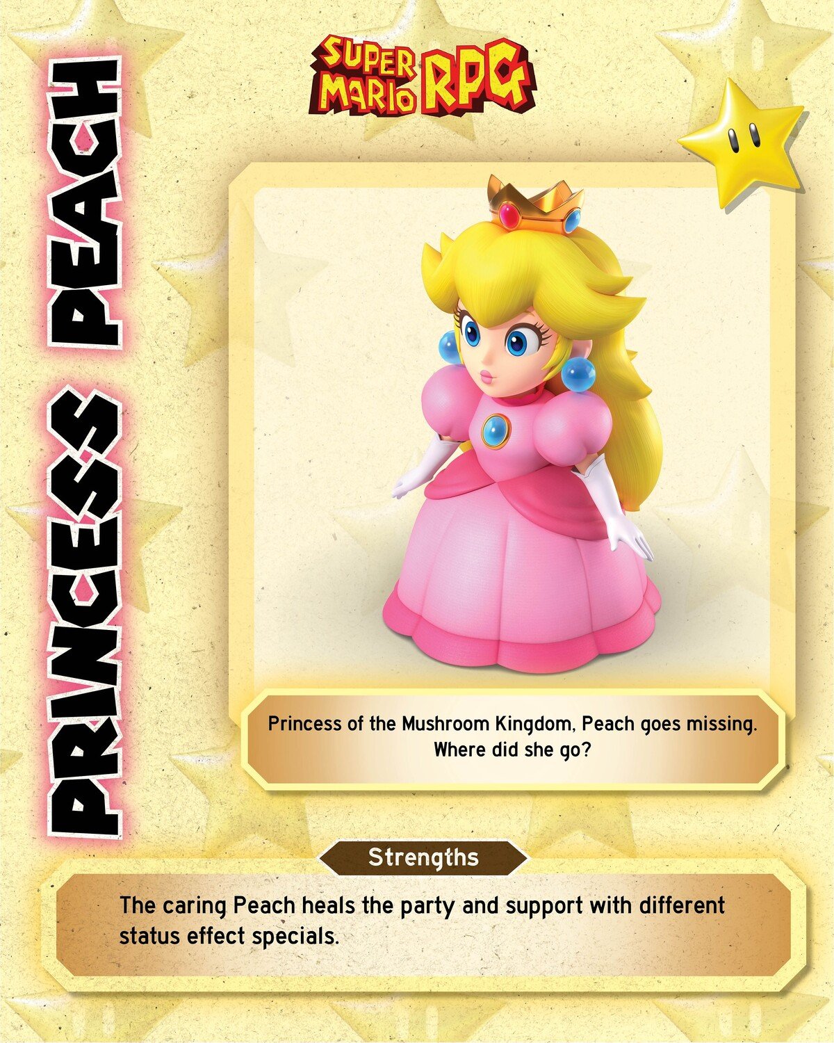 File:SMRPG Switch profile card Peach.jpg - Super Mario Wiki, the Mario ...