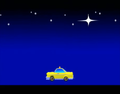 Dribble's taxi at night