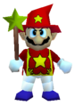 Mario dressed as a wizard