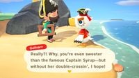 A reference to Captain Syrup in Animal Crossing: New Horizons.
