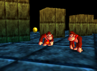 The test room in Donkey Kong 64