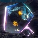 Screenshot of a crystal from Donkey Kong Bananza