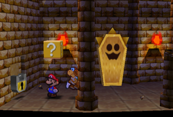 Only ? Block in Dry Dry Ruins of Paper Mario.