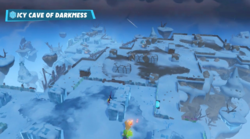 An example of the Icy Cave of Darkmess battle in Mario + Rabbids Sparks of Hope