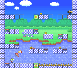Level 2-4 map in the game Mario & Wario.