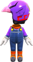 The Waluigi Mii Racing Suit from Mario Kart Tour