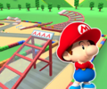 The course icon of the T variant with Baby Mario