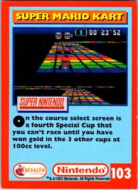 One of the Nintendo Collector Cards