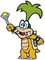 Iggy Koopa in Paper Mario: Color Splash.