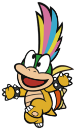 Lemmy Koopa in Paper Mario: Color Splash.