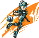 Rosalina character sticker for the Mario Strikers: Battle League trophy in the Trophy Creator application