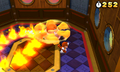 Mario fighting Boom Boom in Super Mario 3D Land