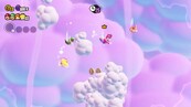 The characters skydiving through clouds in Super Mario Bros. Wonder