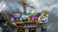 The Broodals, a quartet of bunny characters in Super Mario Odyssey.