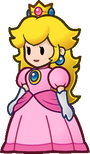 A comparison between Peach's dress in both games