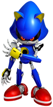 Metal Sonic's Spirit sprite from Super Smash Bros. Ultimate