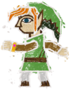 Wall-Merged Link's spirit sprite from Super Smash Bros. Ultimate