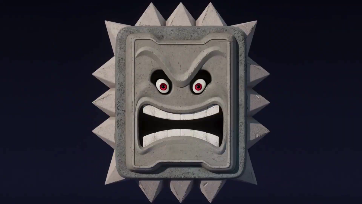 File:TSMGM Thwomp.png - Super Mario Wiki, the Mario encyclopedia