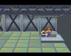 First treasure chest in X-Naut Fortress of Paper Mario: The Thousand-Year Door.