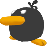 A Raven chick model from Yoshi's New Island