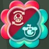The Auto Super Mushroom and All Elephant Power Dual Badge in Super Mario Bros. Wonder