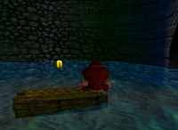 A yellow Banana Bunch in Creepy Castle.