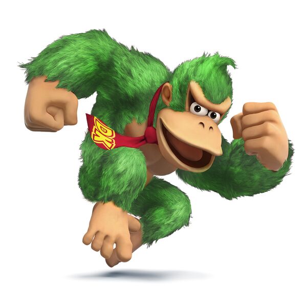 File:Donkey Kong SSB4 Artwork - Green.jpg