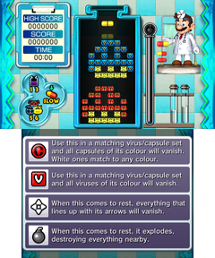 Beginner Stage 3 of Miracle Cure Laboratory in Dr. Mario: Miracle Cure