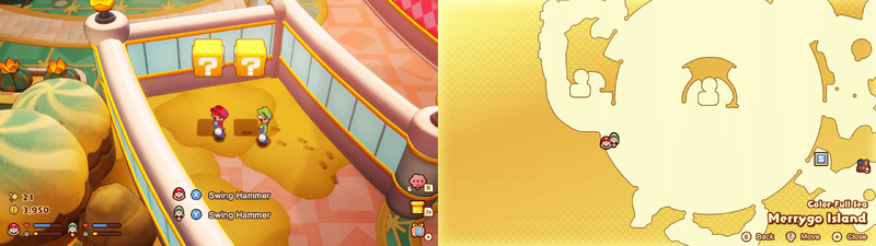 ? blocks 5-6 in Merrygo Island from Mario & Luigi: Brothership