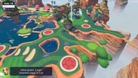 Hole 18 of Shelltop Sanctuary's Special layout from Mario Golf: Super Rush