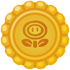 A sticker from Mario Kart World