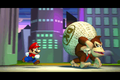 Mario chasing Donkey Kong