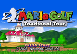The title screen with Peach's Castle in the background.