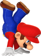 Mario handstanding Mario vs. Donkey Kong on Nintendo Switch.