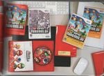 Photo of a Nintendo recruitment kit, feat. a concept box art for New Super Mario Bros. Wii