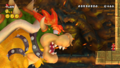 The final Bowser fight in New Super Mario Bros. Wii